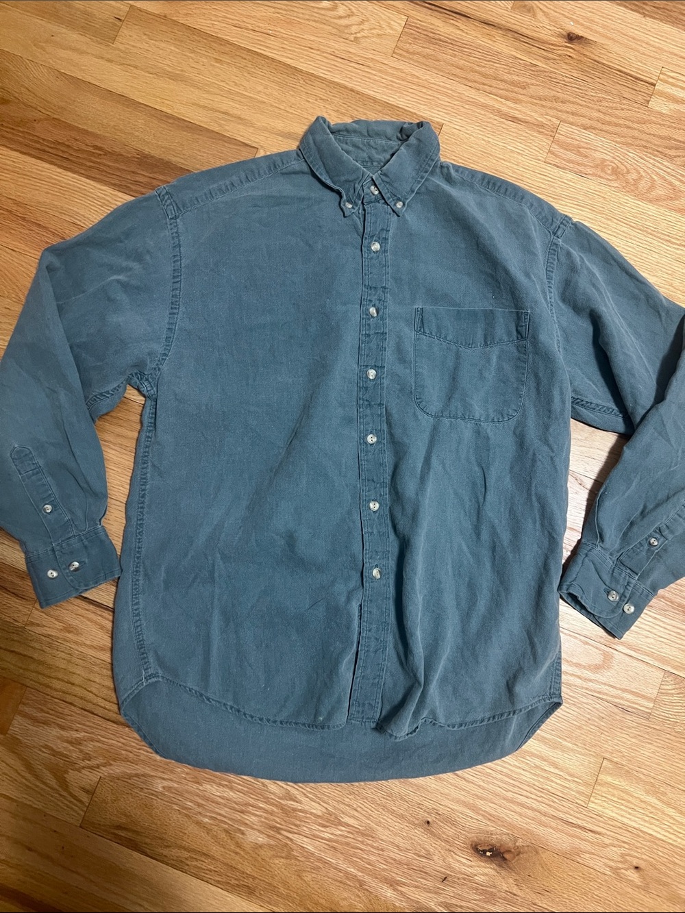 GAP Button-Down Shirt in Dusty Teal